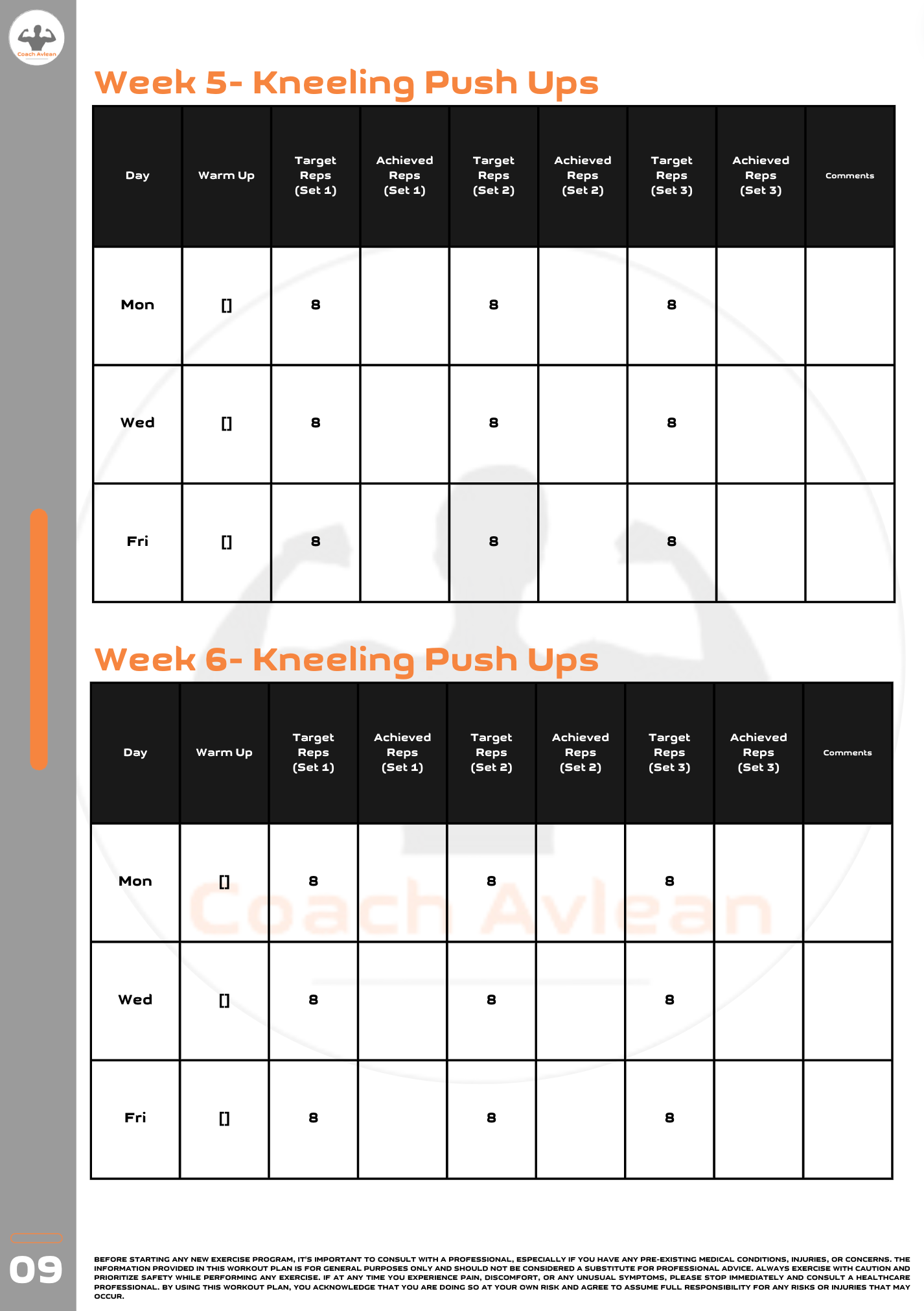 FREE Push Up Guide